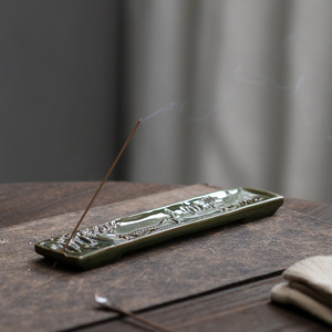 Usine directe chinois en céramique bâton brûleur thé cérémonie encens intérieur bois de santal support support bureau arôme Pot décor - Product Image 4