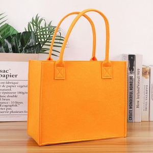 Venta al por mayor de las mujeres de encargo del logotipo de la bolsa de fieltro reutilizable bolsa de almacenamiento de compras - Product Image 3