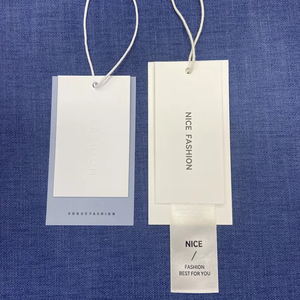 Tùy Chỉnh Chất Lượng Cao Xu Hướng Bronzing Quá Trình In Thẻ Với Chuỗi Đầy Màu Sắc Kết Cấu Giấy Treo Thẻ Quần Áo <span class=keywords><strong>Hangtag</strong></span> - Product Image 5