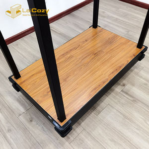 Laicozy कस्टम काला समाप्त 304 स्टेनलेस स्टील होटल की लॉबी Bellman ट्राली - Product Image 3