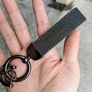 Top Sales High Quality Colorful PU Leather Keychain Customizable Car Key Ring Best Selling Blank Key Holder - Product Image 6