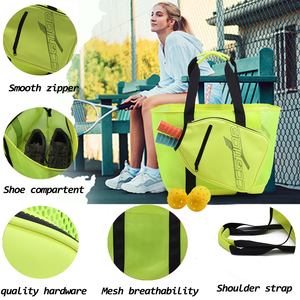 กระเป๋าใส่ไม้พิคเคิลบอลแบบใหม่ ดีไซน์ทันสมัย ความจุขนาดใหญ่ สายสะพายไหล่ปรับได้ กระเป๋าถือสำหรับพิคเคิลบอล - Product Image 4