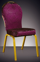 QL-C006 de chaise de banquet empilable en aluminium arrière d'action