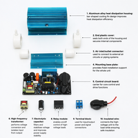 KW Dual-Luftgekühlter Einstellbarer Quarz-Ozongenerator-Kit 10G/15G/20G/30G/H Ozonmodul-Serie zur Wasseraufbereitung und Sterilisation