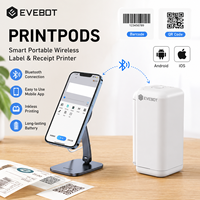 Impresora de Inyección de Tinta Portátil Mini PrintPods con Cabezal de Impresión DX5 para Códigos QR, Códigos de Barras e Impresión de Fechas