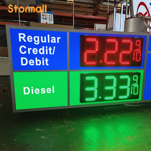 Letrero LED de Precio de Gasolina de Alta Calidad con <span class=keywords><strong>Control</strong></span> Remoto, Resistente al Agua IP65, Pantalla Digital LED para Gasolinera - Product Image 4