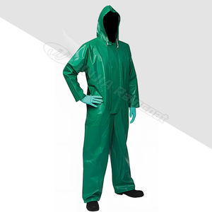 Économie industrielle chimique éclaboussures imperméable résistant combinaisons <span class=keywords><strong>de</strong></span> protection épais pvc vêtements <span class=keywords><strong>de</strong></span> <span class=keywords><strong>travail</strong></span> <span class=keywords><strong>de</strong></span> sécurité manteau <span class=keywords><strong>de</strong></span> <span class=keywords><strong>pluie</strong></span> costume - Product Image 4