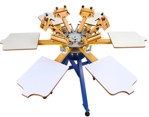 Machine de sérigraphie 6 couleurs 6 stations avec kits - Product Image 1