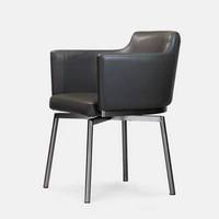 JP Mobilier Moderne Restaurant Cuisine Salle À Manger Café Chaise Pivotante Main Accoudoir En Cuir Rembourré Comedor Chaises Occasionnelles