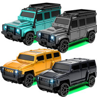 Voiture télécommandée miniature RC Drift 4x4 à double vitesse, échelle 1:64, 2,4 GHz, avec LED et éclairage, pour enfants et adultes, avec câble USB