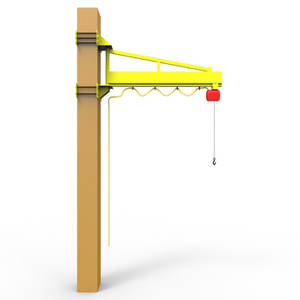 رافعة جدارية متحركة من نوع BXD بحمولة من 0.125 طن إلى 3 طن، رافعة ذراعية مثبتة على الحائط للورش - Product Image 2