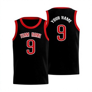 Maillot de basket personnalisé pour homme GURUNA-Z-INDUSTRY, débardeur à col rond, impression sérigraphique, respirant, style sportif, 100% coton, uni - Product Image 2