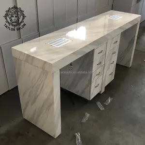 Table de manucure en granit, mobilier de salon, pour ongles, fourres-ongles à deux sièges, sous vide