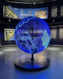 Jode per interni sferico esterno sfera a LED touch Screen sfera rotonda a colori 2m diametro P3 flessibile schermo di visualizzazione a LED