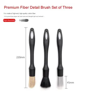 Petit outil de nettoyage de lavage de voiture Brosse à pneu en plastique Ventilation et roue - Product Image 4