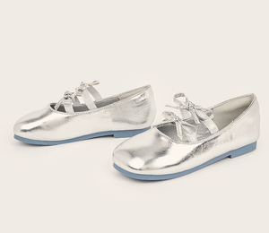 Nouvelles Chaussures de Danse Adorables à Nœud pour Filles, Antidérapantes, à Semelle Souple, en Cuir, pour les Âges de 2 à 12 Ans - Product Image 5