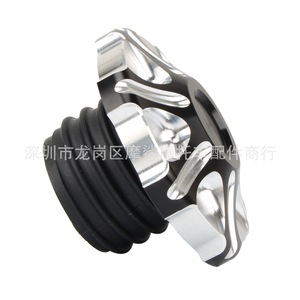 Tapa de Tanque de Combustible para Motocicleta Moshark, de Aluminio y Plástico, Modificada con CNC, Compatible con Harley MP12-001-0156 157 189 190 - Product Image 3