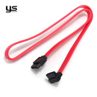 Kabel Data 3.0 Berkualitas Tinggi dengan Konektor Sudut Kanan Bentuk L untuk Pengkabelan Antarmuka Serial Pengunci Drive Optik HDD