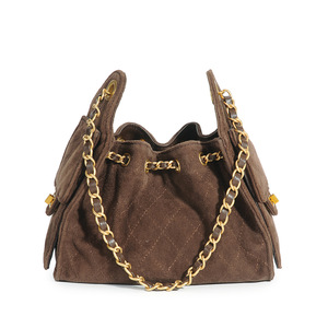 Bolso <span class=keywords><strong>de</strong></span> Hombro Acolchado <span class=keywords><strong>de</strong></span> Gamuza <span class=keywords><strong>de</strong></span> Primera Calidad, Textura Vintage Suave, Color Personalizado OEM, Bolso <span class=keywords><strong>de</strong></span> Mano <span class=keywords><strong>de</strong></span> Cuero Genuino y Gamuza para Mujer - Product Image 3