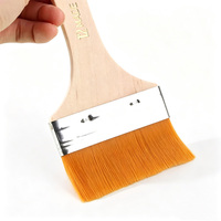 Ensemble de pinceaux plats en nylon multifonctionnels professionnels de la série Art, 12 types, manches en bois pour la peinture à l'acrylique, à l'huile et à l'aquarelle