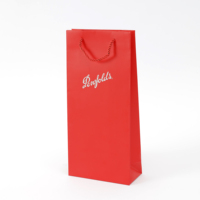 Sacs en papier de haute qualité, emballage de vin premium, logo personnalisé de luxe, sacs en papier pour le vin