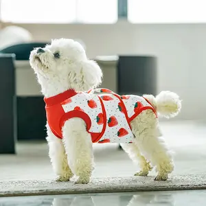 Custom Logo Designer Dog Clothes Pet After Surgery Wear Physiological Clothing Dog Surgical Recovery Suit