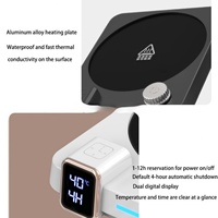 40W Stecker-Flaschenwärmer-Pad 9 Stufen 40-80 ℃   Intelligentes Thermostat-Pad für Zuhause und Büro zur Erwärmung von Kaffee/Tee/Milch/Wasser