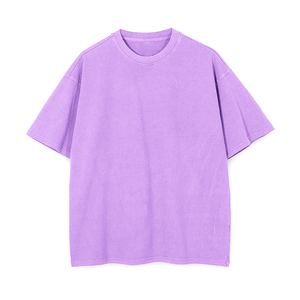 Viral 2025 Drop Collar T-Shirt Trendy Oversized Streetwear Look Algodón de alta calidad, diseño personalizado Precio de fábrica a granel - Product Image 2