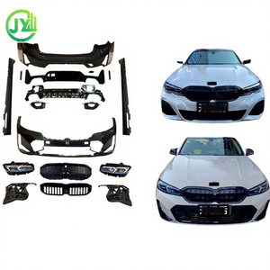 Para <span class=keywords><strong>BMW</strong></span> 3 Series G20G 28 M versión LCI modificado y actualizado Kit de carrocería de coche con parachoques centro Red faldón lateral parrilla iluminación de coche - Product Image 1