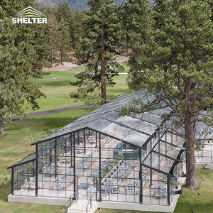 Grand chapiteau de luxe à cadre transparent Tente de mariage Atrium à paroi de verre transparent pour événement Tente d'orangerie pour fête de mariage - Product Image 5