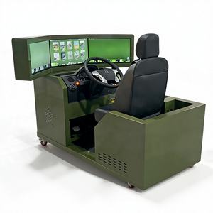 Simulateur de conduite de camion professionnel avec support en <span class=keywords><strong>espagnol</strong></span> - Structure entièrement en acier Configuration à 3 écrans Volant personnalisable - Product Image 3
