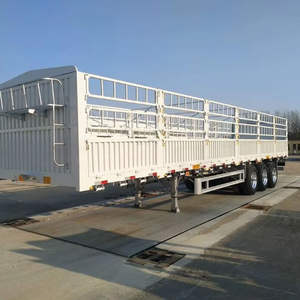 Semirremolque de Acero de Cuatro Ejes para Transporte de Animales y Carga, de 40-60 Toneladas, Fabricado en China - Product Image 3