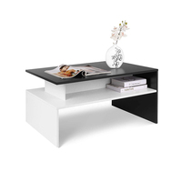 Salon de style moderne et nordique meubles de table basse élégants rectangulaires en bois de chêne pour la maison à prix de gros