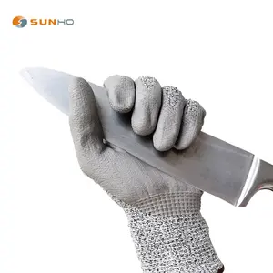 Sunnyhope tùy chỉnh găng tay với logo nước bằng chứng handgloves HPPE điện cách điện găng tay chống cắt găng tay cấp 5