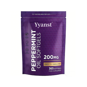 Cápsulas blandas de aceite de menta de alta calidad y alta potencia que favorecen la salud gastrointestinal y alivian las molestias respiratorias. - Product Image 1