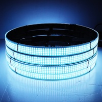 Bande lumineuse ambiante RGBW à 4 rangées pour camion, véhicule tout-terrain, SUV, kit d'éclairage de jante à quatre rangées monté sur voiture