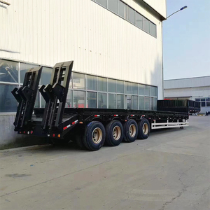 Venta Directa de Fábrica, Semirremolques de Plataforma Baja de Acero de 8 Ejes, Nuevos, de Alta Calidad y Personalizables, con Patas de Apoyo de 28T, Alta Capacidad de Carga - Product Image 3