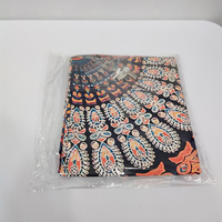 Tapisserie murale en polyester imprimée numériquement, style bohème indien, mandala, hippie, pour la décoration de chambre à coucher, vente en gros sur mesure