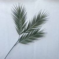 Feuilles de palmier Areca artificielles de haute qualité, faites à la main, à 3 branches, série Forêt, pour la décoration intérieure