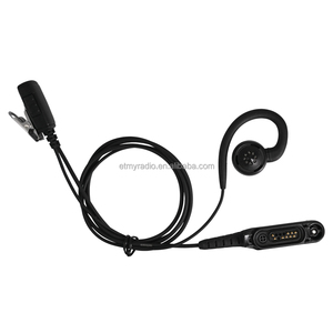 Auricular PTT Negro en Forma de G con Cancelación de Ruido, Micrófono con Clip para Walkie Talkie, para Comunicación de Seguridad, Compatible con Radio R7 - Product Image 6