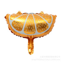 Nouveau mini ballon en aluminium motifs pastèque, orange, citron, ananas pour décoration d'anniversaire et ouverture de centre commercial, vente en gros