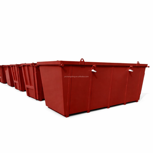 Bac à déchets en acier empilable de 8 m³ à ouverture supérieure, en acier au carbone Q345, robuste, pour les projets de recyclage des déchets en extérieur - Product Image 1