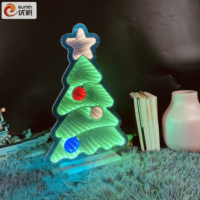 Eumin Arbre miroir infini LED de 11 pouces avec lumières néon LED, alimenté par piles 110V pour la maison, les magasins, les bureaux et plus encore
