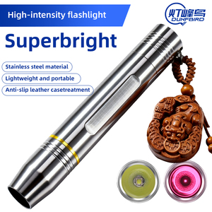 Lampe torche d'identification de jade, étanche IP65, lumière blanche et jaune, faisceau spot de 16 mm, portée 100-200 m, acier inoxydable 304, Type-C - Product Image 5