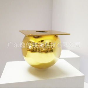 Yijun Furniture <b>Legs</b> 2163 Gold Silver Spherical Modern Minimalist Easy Installation - Product Image 4