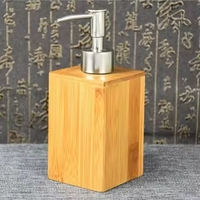 Homedec 2025 Distributeur de savon en bambou Pompe à main carrée pour désinfectant et mousse de savon liquide Caractéristique accessoire de salle de bain