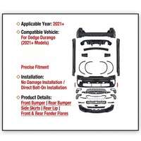 Kit de pare-chocs avant de style SRT pour Dodge Durango 2021 2022 2023 2024 2025, kit de carrosserie, jupes latérales, kit de mise à niveau extérieur