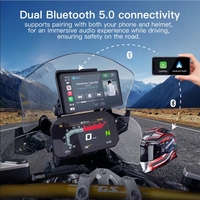 Adaptateur Carplay pour moto BMW S1000xr R1200gs F900r Gs1200 avec écran tactile IPS de 6 pouces, étanche, anti-vibrations