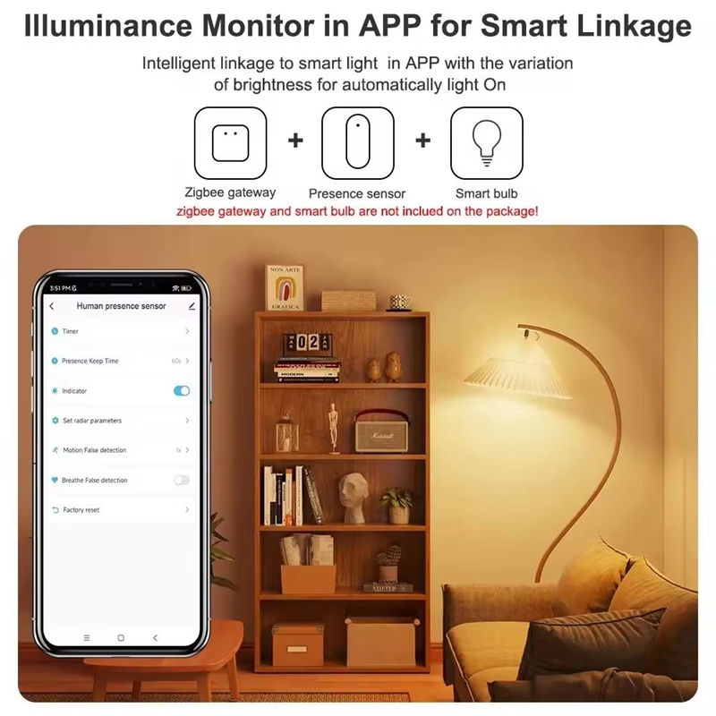 2024 Tuya Wifi Human Presence Detector - Smart Motion Sensor