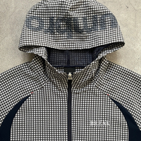 Veste coupe-vent en nylon à motif écossais, haute qualité, patchwork, imperméable, légère, personnalisable